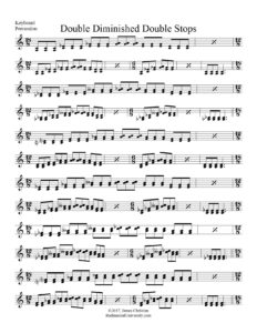 Double Diminished Double Stops, page 1