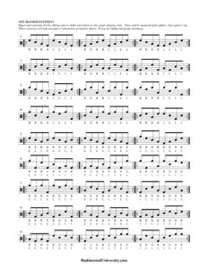 One-Handed 8th Note Patterns